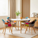 1 Artiss Dining Table and 4 Mid Century Chairs Set White