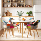 1 Artiss Dining Table and 4 Mid Century Chairs Set White