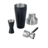 DAVIS & WADDELL 11pc bar set with stand stainless steel