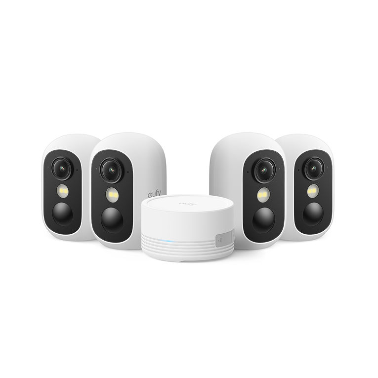 eufyCam C35 - 4 Security Camera Kit Plus HomeBase Mini