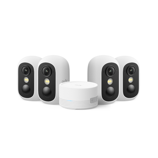 eufyCam C35 - 4 Security Camera Kit Plus HomeBase Mini