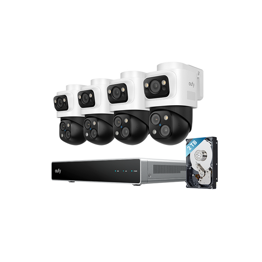 eufy S4 Max NVR POE 24/7 Security System - 4 x PTZ Cameras