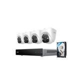eufy E41 NVR POE 24/7 Security System - 4 x Turret Cameras