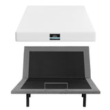 Artiss Double size bed frame & Giselle Bedding Double Mattress Combo, adjustable bed Base for Snoring Relief, Independent Head Foot Incline, Wireless Remote, Black,20cm Thickness