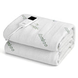 Giselle Electric Blanket Bamboo Fabric Single Fitted Heated Pad Underlay Washable Winter