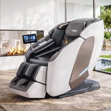 Livemor Prestige 4D Dual Mechanism Massage Chair, Full Body Zero Gravity Recliner with Extended SL Track, Body Scan, Air Compression, Waist Heating, Foot Rollers, Voice Control & Wireless Charging