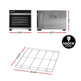 Devanti Food Dehydrator 6 Tray Fruit Dryer Jerky Maker With Stainless Steel Rack
