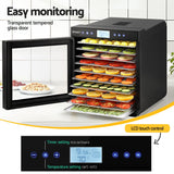 Devanti 10 Trays Food Dehydrator with Stainless Steel Tray
