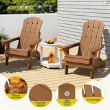 Gardeon Outdoor Table and Chairs HDPE Folding Adirondack Beach Chair Patio Furniture