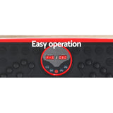 Everfit Vibration Machine Platform Vibrator with Resistance Rope Home Gym Red