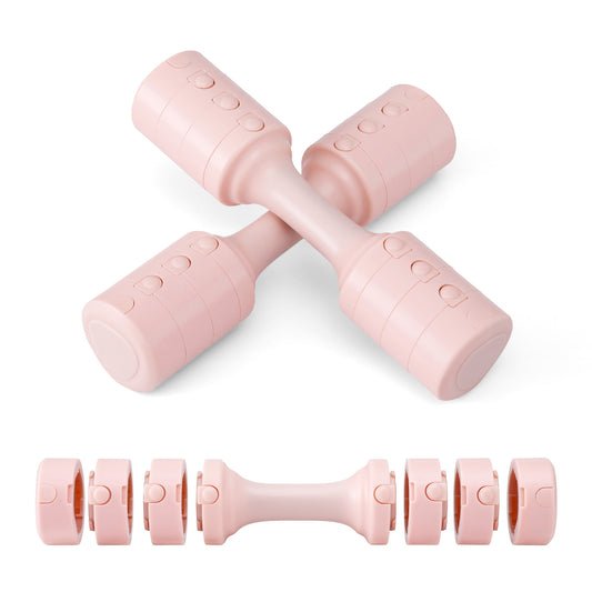 Everfit 2x2.5kg Adjustable Dumbbell Set Weights Set 4-in-1 Home Gym Workout Strength Training