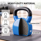 Everfit 16kg Kettlebell Cast Iron Weightlifting Bench Dumbbells Kettle Bell Blue