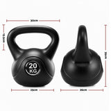 Everfit 20kg Kettlebell Weights Strength Training with Anti-slip Carry Handle & Stable Base Gym Home