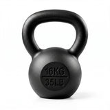 Everfit 16kg Cast Iron Kettlebell Powder Coating Flat Bottom Home Gym