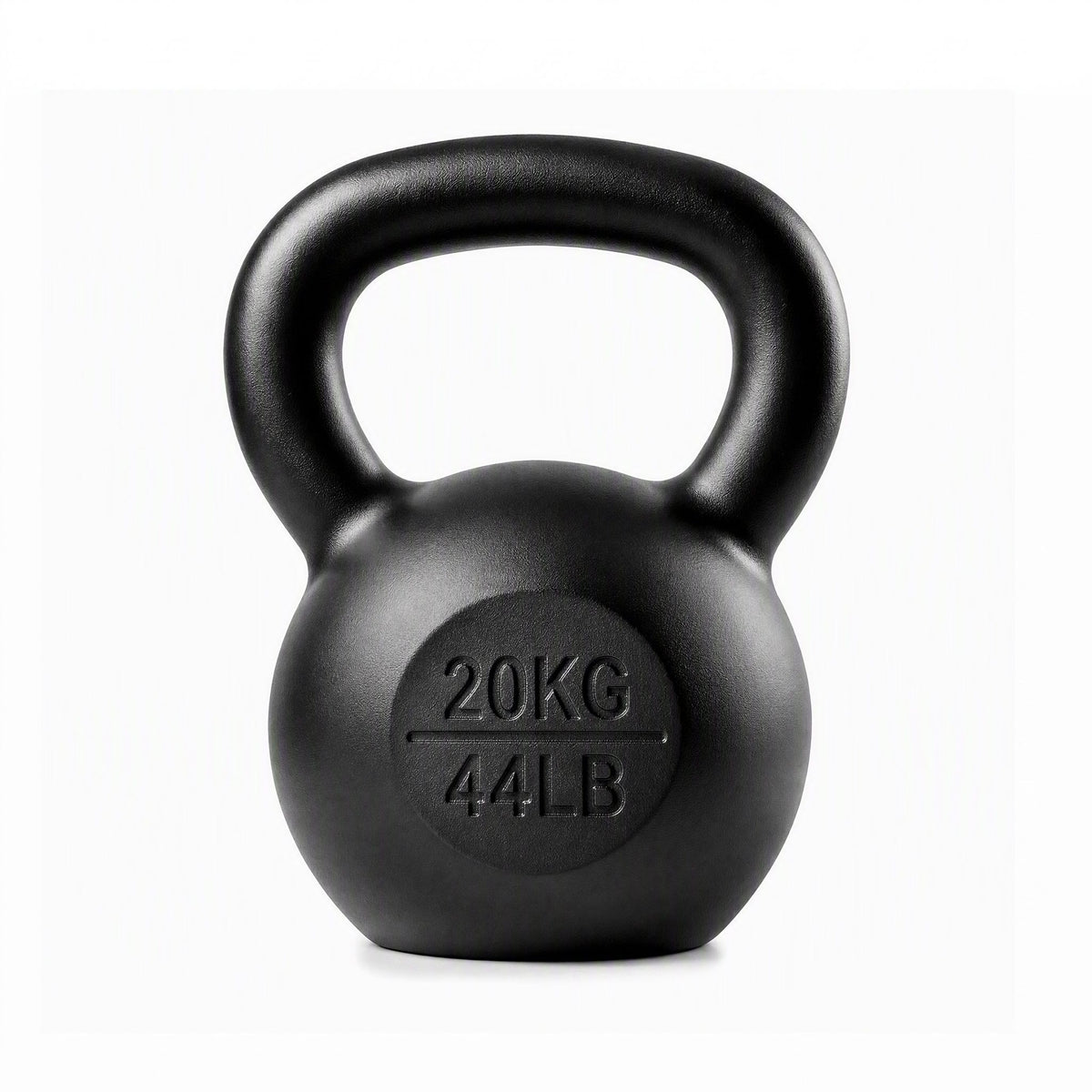 Everfit 20kg Cast Iron Kettlebell Powder Coating Flat Bottom Home Gym