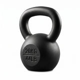 Everfit 20kg Cast Iron Kettlebell Powder Coating Flat Bottom Home Gym