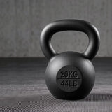 Everfit 20kg Cast Iron Kettlebell Powder Coating Flat Bottom Home Gym