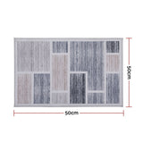 Artiss Floor Rug 50X80cm Doormat Soft Velvet Non-Slip Bath Mat Small Modern