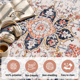 Artiss 80 x 180 cm Runner Rugs For Living Room No Heavy Rubber Crease-Free Foldable Design For Kitchen Entryway And Bedroom 100% Polyester Water-repellent Resistant Non-Shedding