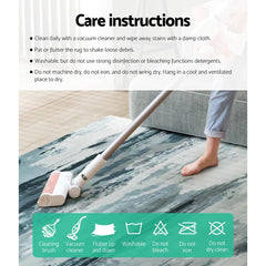 Artiss Rug 160x230cm Area Rug Washable Mat Large Carpet Soft Short Pile Poca