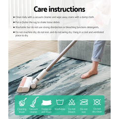 Artiss Rug 200x290cm Area Rug Washable Mat Large Carpet Soft Short Pile Poca