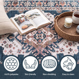 Artiss 60 x 300 cm Washable Runner Area Rug No Hard Glue Quilt-Like Soft for Home Decor, 0.5cm Ultra-Thin Pet Friendly Bohemian Medallion Bedroom Carpet