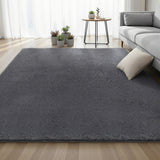 Artiss Floor Rug 200x290cm Plush Area Shaggy Rug Living Room Bedroom Carpet Grey