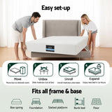 Giselle 20cm Memory Foam Mattress Green Tea King Single