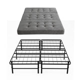 Giselle Double Folding Bed with Mattress Metal Frame Guest Bed 15cm Foam Foldable