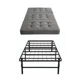 Giselle Single Folding Bed with Mattress Metal Frame Guest Bed 15cm Foam Foldable