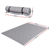 Giselle Folding Mattress Double 5cm Foldable Camping Travel Roll-Up Sleeping Mat