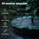 Gardeon Solar Fountain Pumps Bird Bath Floating Lotus Desig Water Feature 31cm
