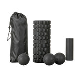 Everfit Foam Roller Set 4 in 1 Grid High Density Massager for Deep Tissue Trigger Point Myofascial Release Back Pain Muscle Recovery Gym Home Fitness Equipment with Storage Bag Supports 150kg