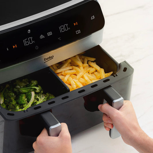BEKO Cookfit 3 in 1 Dual Drawer Air Fryer 9.5L 2400W FRL6488