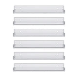 Artiss 6-Pack Acrylic Wall Shelves, Clear Floating Display Shelf with Detachable Panels & Front Lip