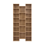 Artiss Bookshelf Display Shelves CD DVD Storage Rack Tall Bookcase Oak