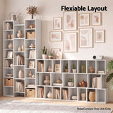 Artiss Bookshelf Display Shelves CD DVD Storage Rack Tall Bookcase White