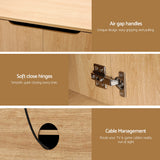 Artiss TV Unit Entertainment Unit Storage Cabinet 180cm Pine
