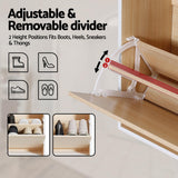 Artiss Shoe Rack Cabinet 24 Pairs Adjustable Shelf Pine