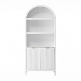 Artiss Buffet Sideboard Cabinet Pantry 180CM Arched Storage Bookshelf White