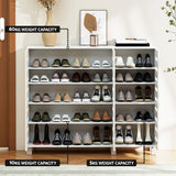Artiss Shoe Rack Cabinet 30 Pairs Adjustable Shelf White