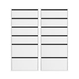 Artiss 2x Chest of 6 Drawers Dresser Tallboy White