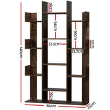 Artiss Tree-Shaped Bookshelf ROMI Walnut