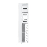 Artiss Bathroom Storage Cabinet 3-Tier Slim Toilet Paper Holder Organizer White