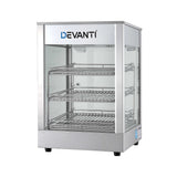 Devanti Commercial Food Warmer 850W 3 Shelf Heated Display Cabinet