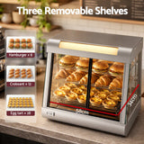 Devanti Commercial Food Warmer 1500W 3 Shelf Heated Display Cabinet