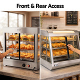 Devanti Commercial Food Warmer 1500W 3 Shelf Heated Display Cabinet