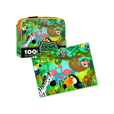 PUZZLE MASTER 100 Piece Lunch Box Puzzle Jungle Friends AR Edition