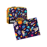 PUZZLE MASTER 100 Piece Lunch Box Puzzle Space Explorer AR Edition