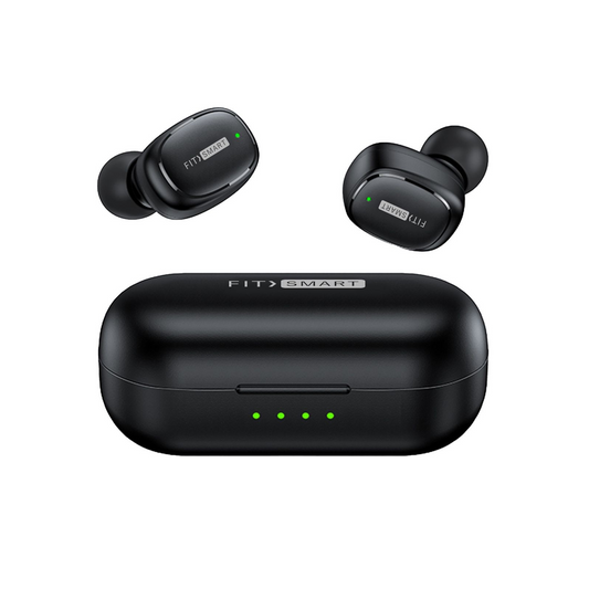 FITSMART IN EAR BLACK BUDS WITH CHARGING CASE